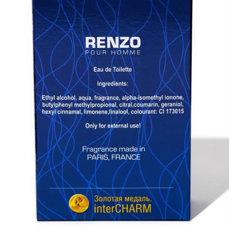 Toilet water for men Renzo Pour Homme, based on Kenzo Pour Homme, 100 ml-2