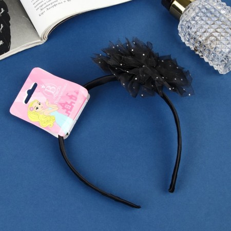 Hair cap "Schoolgirl" Galant shine, D-10 cm 1 cm, black-3