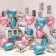 Foil ball 18 "heart", pink color