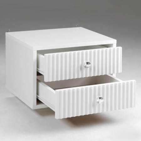 Tumbling bedspread of Astoria, 400x350x270, White/ White MDF 19mm-1