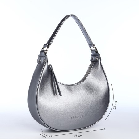 Women's bag with lightning, silver color-4