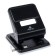 Metal hole punch 45 sheets, Attomex, with a ruler, black