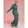 Women's longliva, size 44, green color