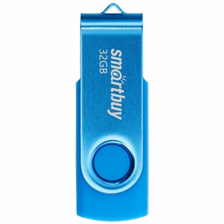 Flash drive Smartbuy Twist, 32 GB, USB 2.0, th Up 25 MB/s, PBU up to 15 Mb/s, blue-1