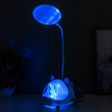 Board Lamp "Cute Bear" LED 3.5W USB AKB Blue 12x15x32 cm Risalux-6
