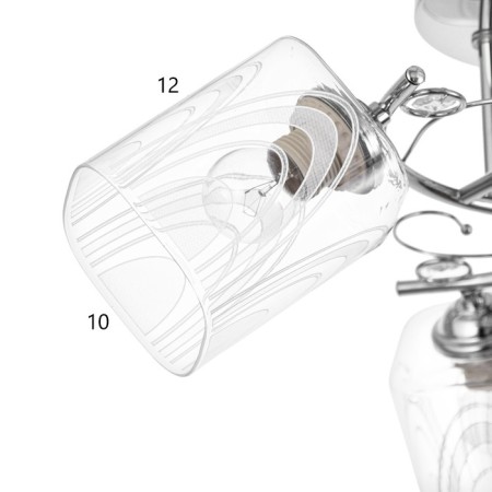 Chandelier "Melody" 3x60W e27 chrome-5