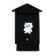 Mailbox with a lock, vertical, "house", black