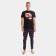 Pajama New Year's male KAFTAN "Chill Bro", black color, size 52