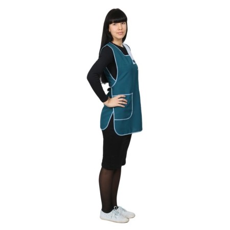 Apron Gabardin, p. 42-50, height 158-164 cm, green color-1