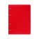 A notebook on rings A5 80 sheets in Calligrata Calges Red, plastic cover, OFSET MIX OFSET (2 colors)