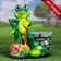 Figure Kashpo "Frog with Snail" 21x24cm