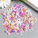 Beads for PVC Creativity "Red Pink-Permis" set ≈ 330 pcs 0.1x0.6x0.6 cm