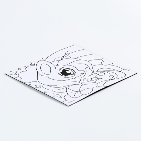 Magnet coloring "Unicorn", 10 × 10 cm-2