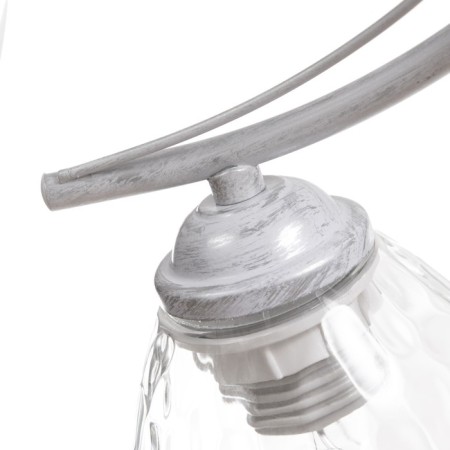 Riana chandelier 5x40W E27 white, silver 57x57x23cm-6