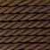 Cord twisted, d = 3 mm, 25 ± 1 m, brown color