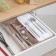 Double tray for cutlery, color mix