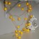 Garland “thread” 5 m with nozzles “Yezhiki Yellow”, IP20, transparent thread, 30 LED, yellow glow, 8 modes, 220 V