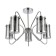 Ceiling EVOLUCE lamp. Sle102302-05. Valieri. 5x40 watts, E14, 53.5x53.5x39 cm, chromium color
