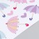 Sticker Plastic Interior color "Umbrella and hearts" 30x90 cm