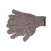 Acrylic garden gloves, overlock, brown, Sibrtekh
