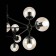 Ceiling EVOLUCE lamp. Sle154903-10. Lacotta. 10x40 watts, E27, 100x100x120 cm, black color