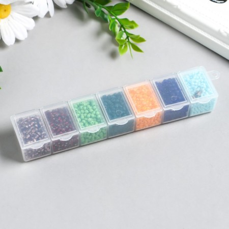 Набор бисера "Preciosa" Чехия 7 цв. 90 гр.-2