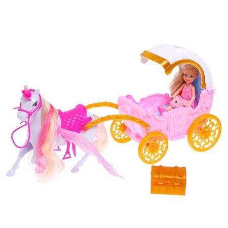 Carriage for dolls, with a doll, light, sound-1
