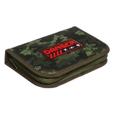Penal 1 section, 130 x 210 x 40 mm, 2 folding strips, fabric, calligrata top, Content "camouflage"-2