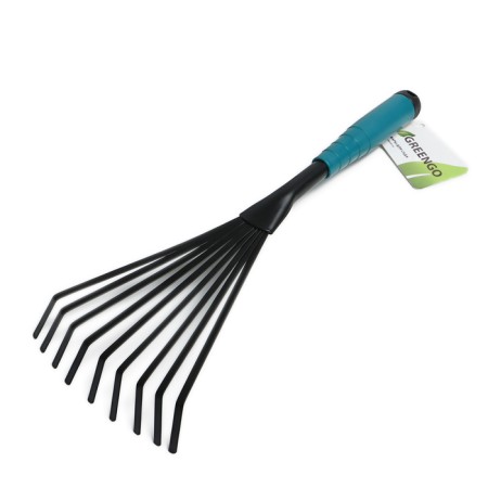 Robble small, fan, plate, 9 teeth, length 38 cm, 9 teeth, metal, plastic handle, Greengo-8