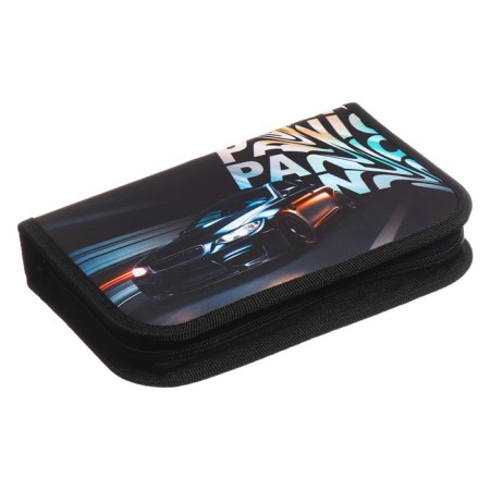 Penal 1 section 140 x 210 x 40 mm, folding pocket and cosmetic bag, fabric, calligrata topontent "Call Panic"-1