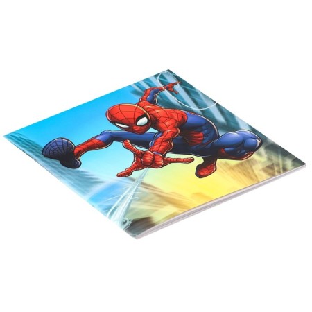 Cleaning set, notebook, sharpener, eraser, pencil, scissors, spider-man-8