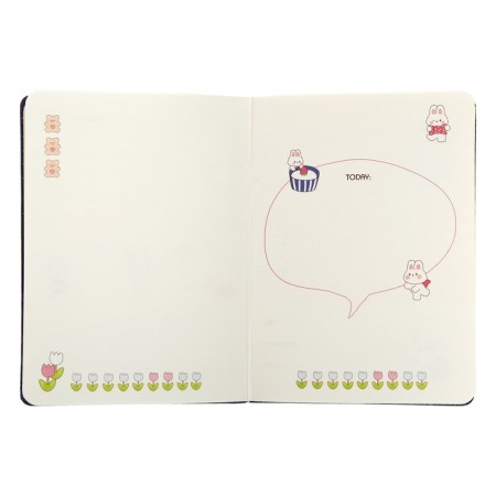 Gift notebook, A6+, 132 sheets, color block, with a stream on a magnet, PVC cover, "Anime", mix-7