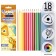 Pencils of 18 flowers Calligrata, economical, sharpened, three -sided, plastic, cardboard packaging, euro suspension