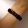 Unisex Bracelet "Fang", black-brown color, d = 7 cm