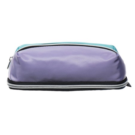 The pencil case is soft, 2 compartments, 80 x 210 x 60 mm, voluminous, Devente Block Coloirs. MARANDI 7025417-1