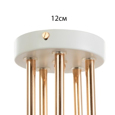 Svetogor chandelier "Star" 5x60W E27 white 53x53x27cm-5