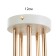 Svetogor chandelier "Star" 5x60W E27 white 53x53x27cm