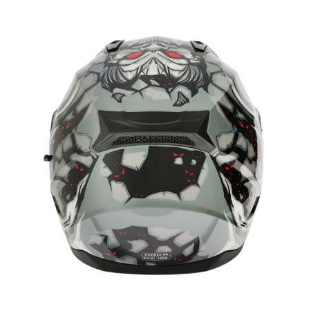 The helmet integral with two visors, size M (57-58), BLD-M67E model, black and gray-7