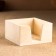 Square stand from linden, 15 × 15 × 8 cm