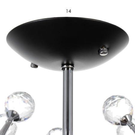 Chandelier "Marianna" 5he27 40W Black 69x69x32.5cm Bayerlux-8