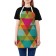 Apron kitchen with a photo print "Pattern with triangles", adjustable, size OS