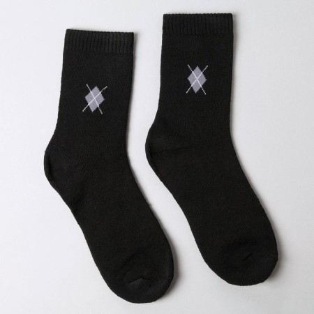 Socks male terry, black color, size 25-27