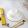 Porcelain plate for Magistro paste "Cerera", 400 ml, D = 19.5 cm, Orange color