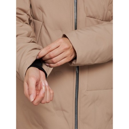 Coat insulated winter female, size 48, beige color-13