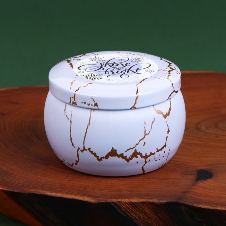 Aromatic candle in the bank "Shine Bright" 6.5 x 5 cm.-2
