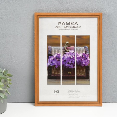 Photo frame tree "Image Art" C15 21x30 cm, (glass), col. light brown