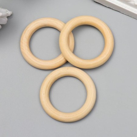 Wooden rings d = 50 ± 3 mm (set 3 pcs) without coating-1