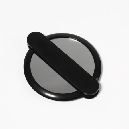 A mirror with a handle, folding, bilateral, with an increase, D mirror surface 6.4 cm, black color-3