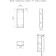 Modular cabinet in the bathroom iceberg norm 25, left/right