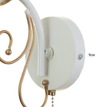 Sconces 2020/1 E27 60W white+gold 20x11x16 cm-3